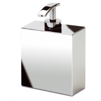 Soap Dispenser Soap Dispenser, Box Shaped, Chrome or Gold, Wall Mounted Windisch 90121